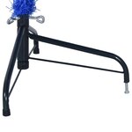 vidaXL Demi sapin de Noël artificiel avec support Bleu 210 cm PVC