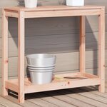 vidaXL Table de rempotage et étagère 82 5x35x75cm bois massif douglas