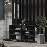 vidaXL Buffet gris brillant 103 5x35x70 cm bois d'ingénierie