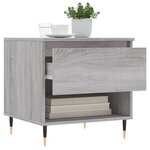 vidaXL Table basse sonoma gris 50x46x50 cm bois d'ingénierie