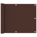 vidaXL Écran de balcon Marron 75x600 cm Tissu Oxford