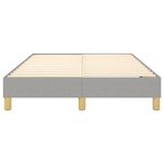 vidaXL Cadre de lit Gris clair 120x200 cm Tissu
