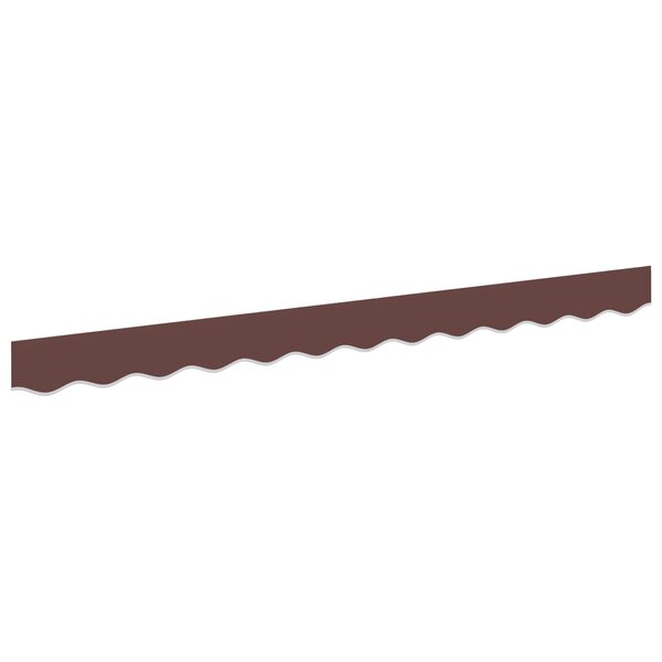vidaXL Valance de Auvent pour Cadre de 2.5m Marron 2.3x0.2m