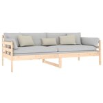 vidaXL Lit de jour Bois massif de pin 90x200 cm