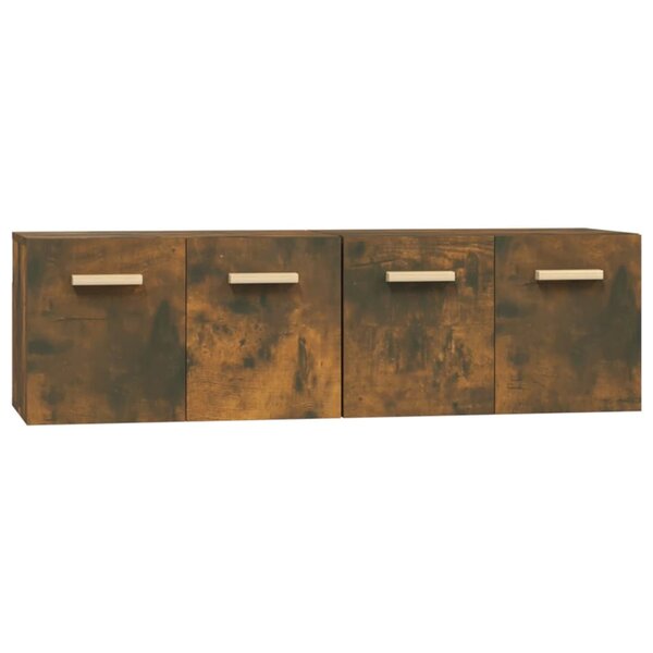 vidaXL Armoires murales 2Pièces Chêne fumé 60x36 5x35cm Bois d'ingénierie