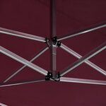 vidaXL Tente de réception pliable et parois Aluminium 4 5x3 m Bordeaux