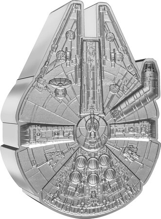 Pièce de monnaie en argent 5 dollars g 62.2 (2 oz) millésime 2023 millennium falcon