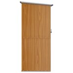 vidaXL Abri de jardin Marron 118 5x97x209 5 cm Acier galvanisé