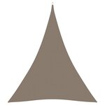 vidaXL Voile de parasol tissu oxford triangulaire 5x7x7 m taupe