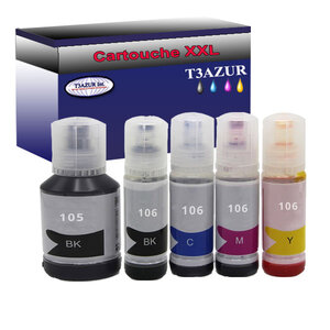 5 Cartouches Compatibles pour Epson 105 / 106 - T3AZUR