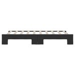 vidaXL Lit de jour avec lit gigogne noir 90x190 cm tissu