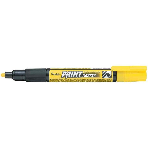 marqueur permanent PAINT MARKER MMP20  jaune x 12 PENTEL