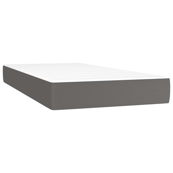vidaXL Matelas de lit à ressorts ensachés gris 120x190x20 cm