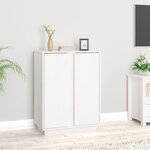 vidaXL Buffet Blanc 60x35x80 cm Bois massif de pin