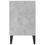 vidaXL Meuble TV avec pieds en métal Gris béton 103 5x30x50 cm