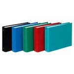 Classeur 2 Anneaux 24 x 16cm pour fiches bristol 125x200 / A5, couleur aléatoire EXACOMPTA