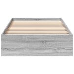 vidaXL Cadre de lit et tiroirs sonoma gris 90x200 cm bois d'ingénierie