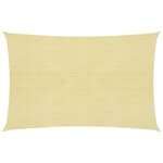 vidaXL Voile d'ombrage 160 g/m² Beige 2x2 5 m PEHD