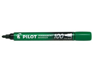 Marqueur Permanent SCA 100 Pte Ogive Fine / Moyenne Vert PILOT