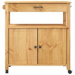 vidaXL Chariot de cuisine MONZA 84x40x88 5 cm bois massif de pin