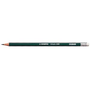 Crayon papier Graphite Othello Héxagonal HB Bout Gomme x 12 STABILO