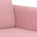 vidaXL Ensemble de canapés 2 Pièces avec coussins rose velours