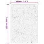 vidaXL Tapis OVIEDO à poils courts beige 140x200 cm