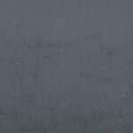 vidaXL Lit avec matelas gris foncé 160x200 cm velours