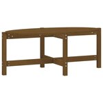 vidaXL Table basse Marron miel 118x63x45 cm Bois massif de pin