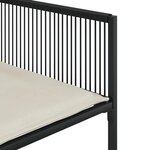 vidaXL Ensemble à manger de jardin 13 Pièces coussins noir résine tressée