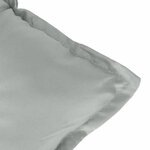 vidaXL Coussins de chaise à dossier haut lot de 2 gris clair mélangé