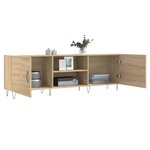 vidaXL Meuble TV chêne sonoma 150x30x50 cm bois d'ingénierie