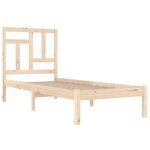 vidaXL Cadre de lit bois de pin massif 90x190 cm simple