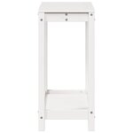 vidaXL Table de rempotage avec étagère blanc 82 5x35x75 cm massif pin