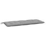 vidaXL Coussin de banc de jardin gris 120x50x7 cm tissu oxford