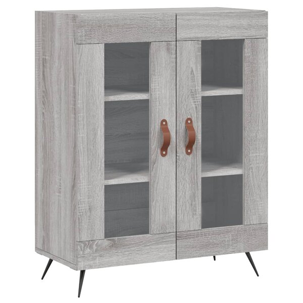 vidaXL Buffet sonoma gris 69 5x34x90 cm bois d'ingénierie