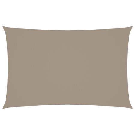 vidaXL Voile de parasol tissu oxford rectangulaire 5x8 m taupe