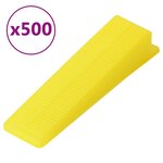 vidaXL Cales de nivellement pour carreaux 500 Pièces