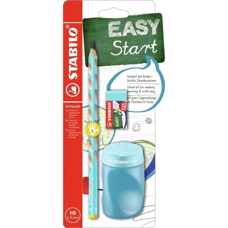 Kit pour écolier EASYgraph  bleu  pour gaucher STABILO