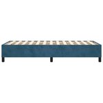 vidaXL Cadre de lit Bleu foncé 100x200 cm Velours