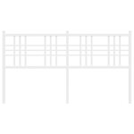 vidaXL Tête de lit métal blanc 150 cm