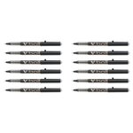Stylo roller encre liquide v-ball 10 pointe large noir x 12 pilot