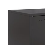 vidaXL Buffet noir 68 5x39x72 cm acier laminé à froid
