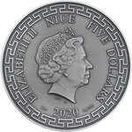 Pièce de monnaie en Argent 5 Dollars g 62.2 (2 oz) Millésime 2020 NINE DRAGONS