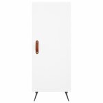 vidaXL Buffet haut Blanc 34 5x34x180 cm Bois d'ingénierie
