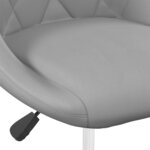vidaXL Chaises pivotantes à manger lot de 2 Gris clair Velours