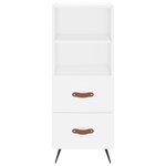 vidaXL Buffet haut Blanc 34 5x34x180 cm Bois d'ingénierie