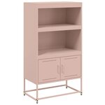 vidaXL Buffet haut jaune moutarde 68 5x38 5x107 cm acier