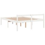 vidaXL Lit pour personne âgée blanc 150x200 cm bois de pin massif