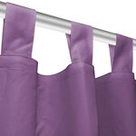 vidaXL Rideau occultant avec boucles 2 Pièces 140 x 225 cm Lilas